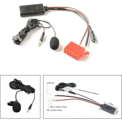 New Car AUX Bluetooth 5.0 Audio Cable Adapter+MIC For Benz Special By abaecker BE2210/BE1650