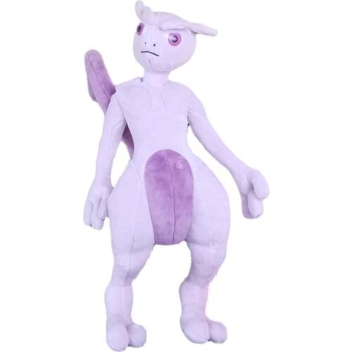 Bandai Anime Pokemon Mewtwo Plush Doll Kids Toys Boy Girl Gift Kawaii Room Decor