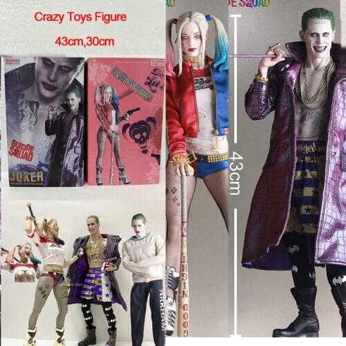 Crazy Toys Figure Quinn Joker Action Figure Team Of Prototyping Model Toy 43cm 30cm 1/6 1/4