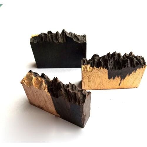 Epoxy Resin Broken Natural Sandalwood Art Necklace Pendant Making Jewelry Making E56C