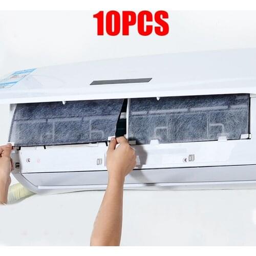Air Conditioning Filter 10pcs Can Be Cut Household Dust-proof Air Conditioning Air Outlet Air Purification Filter Cleaner