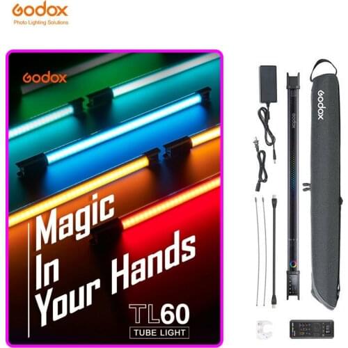 Godox TL60 Tube Light Rgb Handheld Led Video Light Remote App Led Handheld Stick Light Photography Light Rgb Ice Light