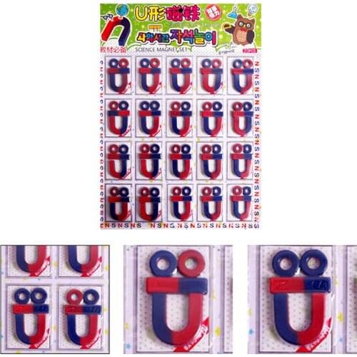 Isotropic Ferrite Magnet Kit for Science Education Experiment Teaching Toy 97BE