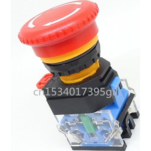 LA38A Emergency stop button Equipment power supply emergency power off 22mm switch Rotary brake switch