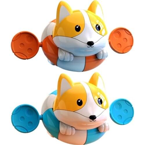 Summer Bathroom Bath Shower Baby Clock work Swimming Children Play Water Cute Dog Bathing Bathtub Toys For Kid Gifts A2UB