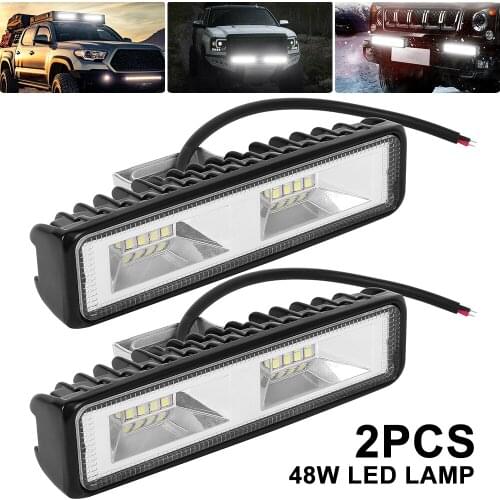 48w LED Work Light Bar Flood Spot Lights Driving Lamp Offroad Car Truck ATV LED light headlights car lights Light Bar/Work Light