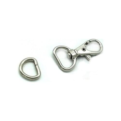 12mm Metal Key Chain Ring Lobster Clasp Clips Bag Car Keychain Diy Key Hooks Hook Up Key Connector Findings