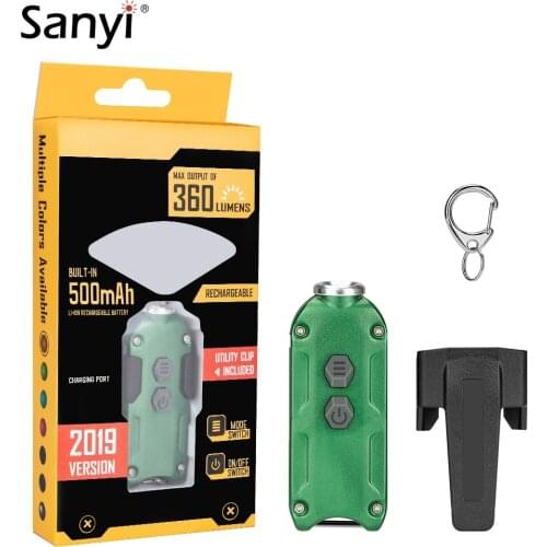 Dual Switch Mini Flashlight XPG LED 4 Modes Torch USB Rechargeable Flashlights Waterproof Keychain Lamp Pocket Backpack Light