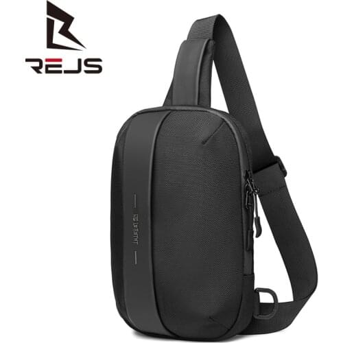 REJS LANGT New Chest Bag Anti-thief Men Crossbody Bag Male Waterproof Shoulder Bag USB Charging Short Trip For Male Travel Pack