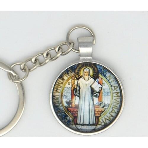 NEW Saint Benedict Medal Key Chains Catholic Orthodox Christian Fashion Religious jewelry
