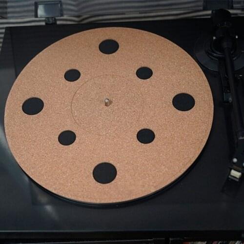Cork Rubber Record Pad Turntable Flat Mat for Vinyl LP-Record Players for DJs Help Reduce Noise Due to Static and Dust