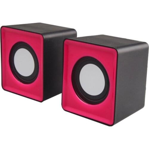 Wired Mini Speakers USB 2.0 for Laptop PC MP3 Multimedia Speaker Random Color D08A