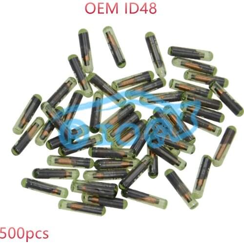 RIOOAK New Car Key Transponder 500pcs OEM glass ID48 T6 Crypto Unlocked Chip For VW /Audi /Seat /Skoda /Porsche/honda