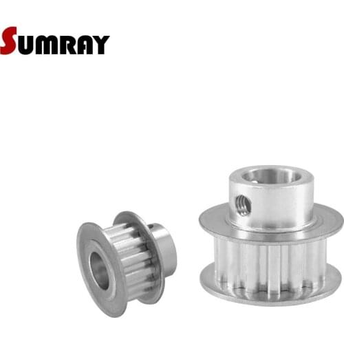 SUMRAY XL 12T Timing Pulley 4/5/6/6.35/7/8mm Bore Bearing Pulley Wheel 11mm Belt Width Aluminium Motor Pulley 5.08mm Pitch 2PCS