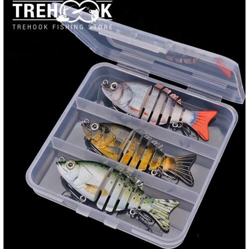 TREHOOK 3pcs 8cm 10g Sinking Swimbait Crankbaits Fishing Lure Set of Wobblers for Pike Artificial Baits Kit Fishing Tackle 2021