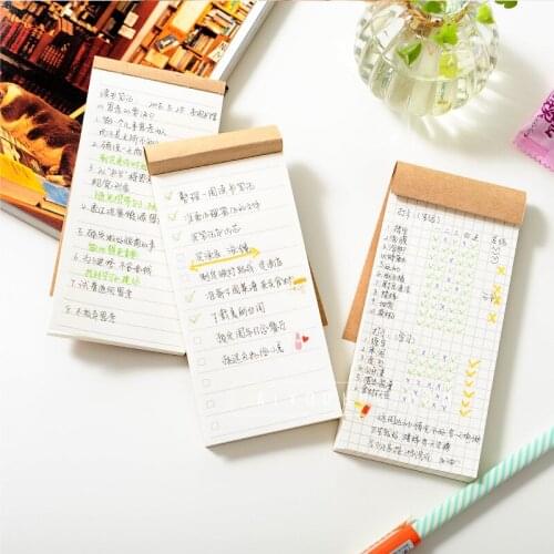 1pcs Creative Stationery Scratchpad Can tear the small notebook Portable Notepad TODO Plan This wholesale
