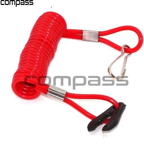 1pcs Motor Boat Kill Stop Switch and Safety Tether Lanyard for Yamaha Tohatsu Outboard Parts