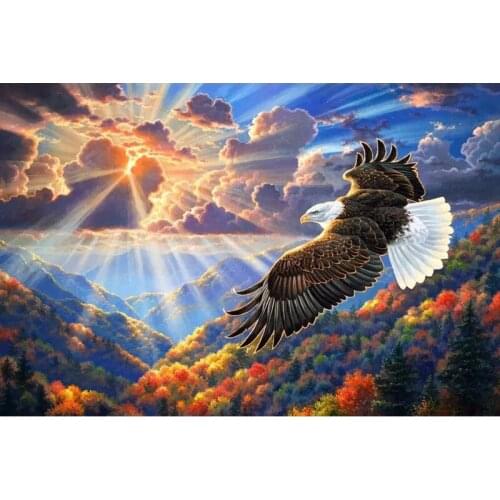 5D Diamond Painting Eagle Embroidery landscape Handicraft DIY Diamond Embroidery Mosaic Gift Animal Diamond Wall Art Decor E1287