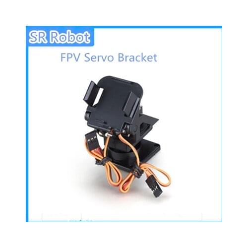 FPV Servo Bracket Camera Mount With 2pcs 9g Servos Platform Anti-Vibration Camera PTZ Mount For Aircraft FPV Dedicated Nylon Diy