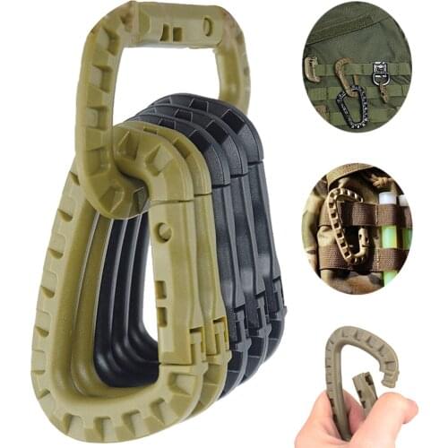 Carabiner Climb Clasp Clip Hook Backpack Molle System D Buckle Military Outdoor Bag Camping Climbing Accessories