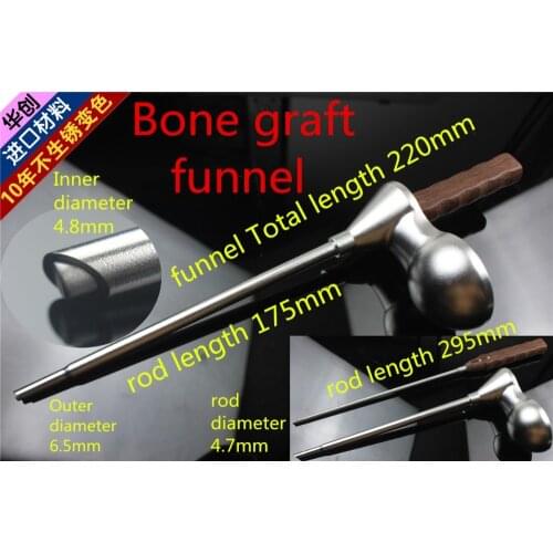 Medical orthopedic instrument Spine Lumbar vertebra PEEK Fusion cage Bone graft funnel Pedicle screw funnel minimal invasive AO