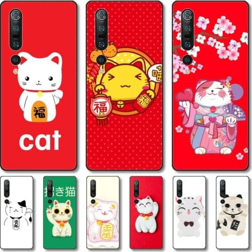 Cute Plutus cat Phone Case For Xiaomi MI 11 10 9 5g Lite Ultra Pro Note S Black Shell Cover