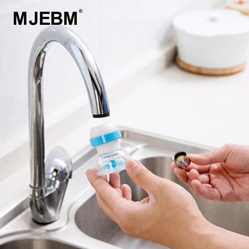 Can rotate 360 degrees household activated carbon water bubbler rotating head water-saving faucet aerator nozzle adapter