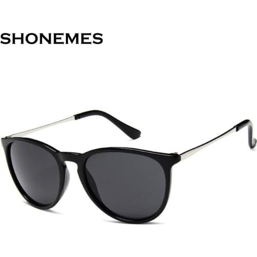 SHONEMES Classic Round Sunglasses Men Women Metal Frame for Female Summer Eyewear Designer Tortoise Driving Sun Glasses