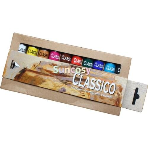 Maimeri CLASSICO Colori A Olio Extrafini Set, 10 X 20ml , Extra-fine Oil Colours Designed for Art Students, Artists and Amateurs