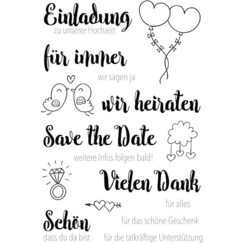 German Clear Stamp Or stamp for DIY Scrapbooking/Card Making/Kids Fun Decoration SuppliesA371