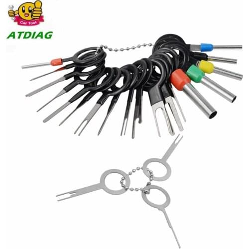 21pcs Car Terminal Removal Electrical Wiring Crimp Connector Pin Extractor Kit Car Electrico Repair Hand Tools