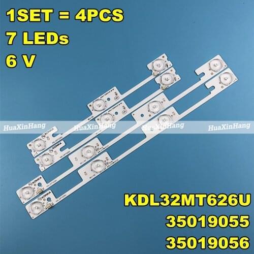 20pcs/Lot Original For Konka KDL32MT626U 10PCS 4LED&10PCS 3LED 35019055 35019056 Light Bar 32 Inch Backlight Lamp LED Strip 6v