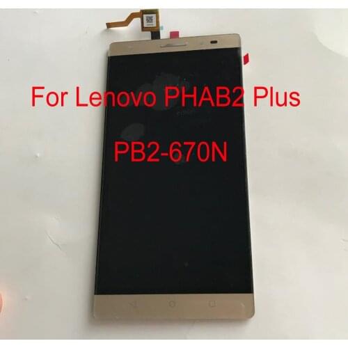 LTPro Original Working Full Touch Screen Digitizer + LCD Display Assembly For Lenovo PHAB2 Plus PB2-670N Sensor PB2-670