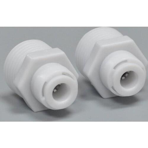 5 pcs external thread 1/2 x 1/4 straight through Water purifier accessories Water pipe conversion installation joint