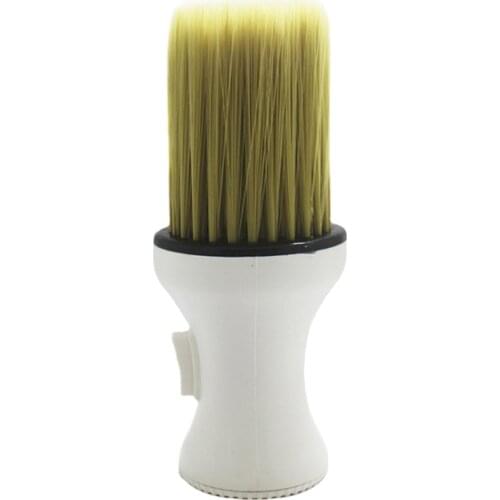 Professional Soft Hair Brush Neck Duster Powder Hairbrush White Plastic Hairdressing Broken Hair Cleaning Hairbrush