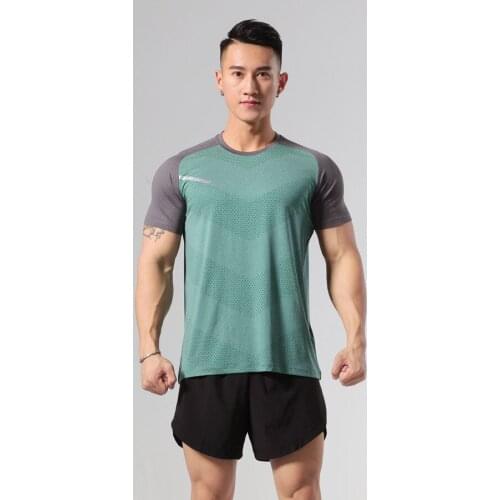 Sports Short-Sleeved Sweat-Absorbent Clothes Basketball Running Quick Drying Clothes Half-Sleeved Fitness Clothes Summer Top