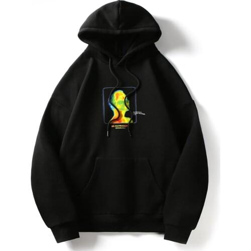 Hip Hop Hoodie Sweatshirts Men 2020 Scan People Print Harajuku Hoodie Autumn Fleece Cotton Vintage Hooded Sweatshirts Pullover