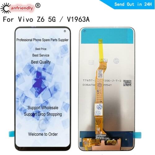 Z6 LCD For Vivo Z6 5G 2020 V1963A LCD Display Touch Panel Screen Sensor Digitizer Module With Frame Assembly For Vivo Z6