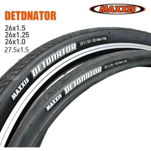 1pc MAXXIS 26 MTB Tires Detonator Ultralight Bicycle Tire 26*1.0/1.25/1.5 27.5*1.5 Half Slick Mountain Bike Tire Steel Wire Tyre