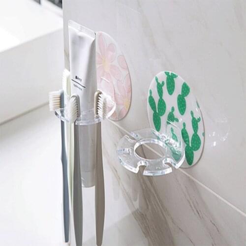 1PC Toothbrush Holder Toothpaste Bathroom Storage Rack Shaver Tooth Brush Bathroom Organizer Accessories