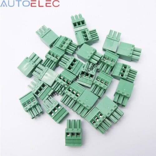 100pcs/lot 3.5mm pitch 2Poles plug-in socket PCB terminal blocks 2EDGKA PCB Female Pluggable connector MCVR1.5/2-ST-3.5 1863152