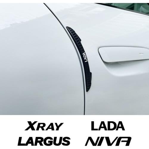 4Pcs Car Door Edge Protection Anti-collision Strip Crash Barriers Stickers For Lada Largus Xray Niva Bronto Auto Accessories