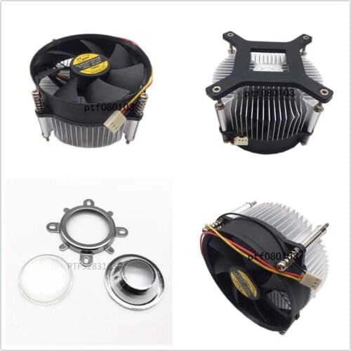 50w 100w high power led heatsink DC 12V 1.2A led cooling fan +44mm lens kit