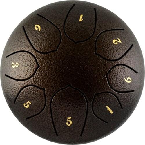 6' Alloy Steel Tongue Drum C Key 8 Notes Tank Drum Instrument w/ Bag Mallets Handpan Drum Percussion Instrument Accessories