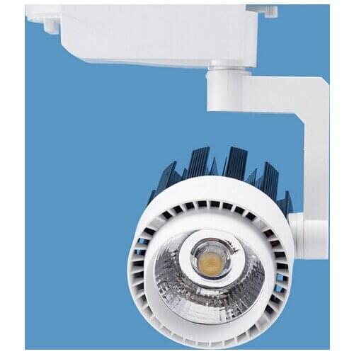 Free Shipping AC85-265V 30W Led Cob track spotlight LED rail spot light lamp COB 30W LED track light