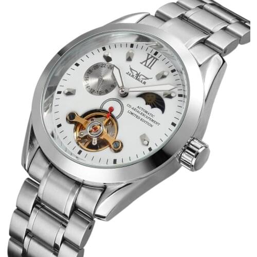 JARAGAR 2019 New Luxury Casual Clock Men Automatic Skeleton Business Watch Mechanical Relogio Male Montre Watches Mens Relojes