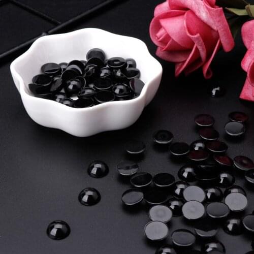100pcs 6-18mm Black Plastic Safety Eyes For Bear Doll Animal Puppet Crafts Children Kids DIY Toys 19QF