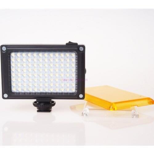 By dhl 100pcs Mini LED Video Light Photo Lighting on Camera Hotshoe Dimmable LED Lamp for Canon Nikon Sony Camcorder