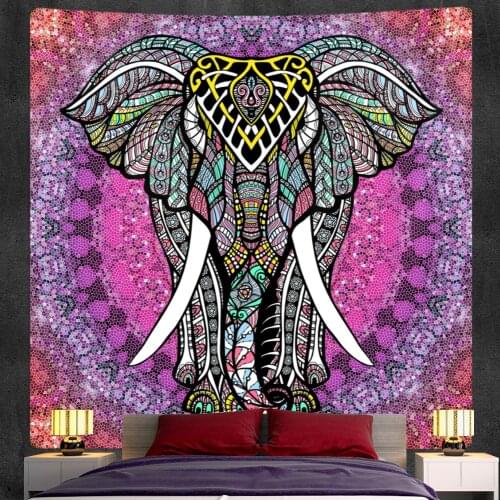 Indian Elephant God Mandala Tapestry Home Decoration Tapestry Bohemian Style Decoration Hippie Large Size Tapestry Mattress
