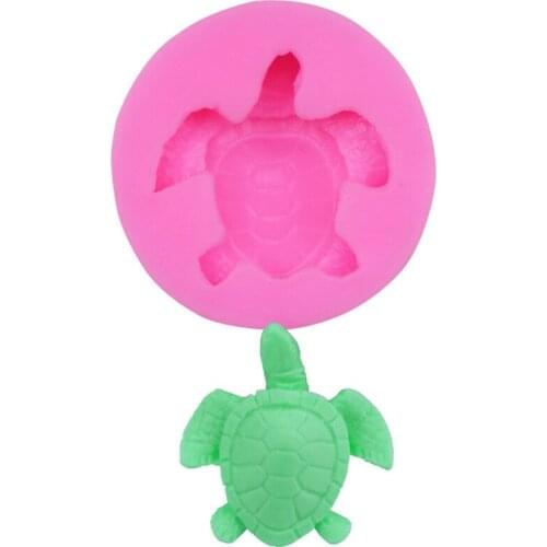 Hot Sale Sea Turtle Shape Silicone Mold Cake Fondant Paste DIY Tortoise Silicone Decorating Mould Chocolate Gum Paste Soap Molds